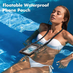 UNBREAKcable [UP to 9.5"]XL Size EXTRA Large Waterproof Phone Pouch Floating IPX8 Phone Case Dry Bag for iPhone 17 Air 16 15 14 Pro Max Samsung S25 Ultra, Travel Kayaking Beach Essentials - 2 Pack