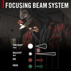 Coast® FL85R 1000 Lumen Tri-Color (White/Red/Green) Focusing Rechargeable LED Headlamp, Built-in Rechargeable Battery