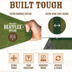 World's Toughest Ultralight Survival Tent • 2 Person Mylar Emergency Shelter Tube Tent + Paracord • Year-Round All Weather Protection for Hiking, Camping, & Outdoor Survival Kits