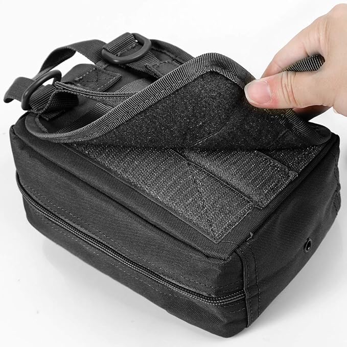 Gogoku First Aid Pouch 1000D Nylon Tactical Molle Tear Away Medical Pouch Empty Utility Pouch for Outdoor Activities Medical Supplies Camping Hiking Travel,Bag Only