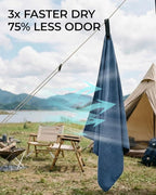 Quick Dry Microfiber Towel Travel, Beach & Camping Towels. Fast Drying, Super Absorbent & Ultra Compact for Travel, Bath, Gym, Swimming, 1 Pack, 72"x40" Navy Blue