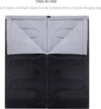 PO PO BEAR Zero Degree Sleeping Bag for Adults 100% Cotton Flannel Tall and Big