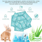 Treela 300 Pcs Bulk Deodorant Large Body Wipes Individually Wrapped Wet Wipes Travel Size for Adults Shower for Homeless Supplies Hygiene Personal Cleansing for Hiking Gym(7.09" X 9.84",Blue)