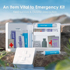 Waterdrop Gravity Water Filter Straw, Camping Water Filtration System, Water Purifier Survival for Travel, Backpacking and Emergency Preparedness, 1.5 gal Bag, 0.1 Micron, 5 Stage Filtration, Blue