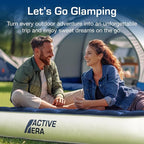 Active Era Luxury Camping Air Mattress with Built in Pump - Queen, USB Rechargeable Pump, Travel Bag for Tent Camping