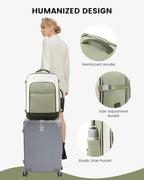 LOVEVOOK Large Travel Backpack for Women, TSA Carry on Backpack for Airplanes, 40L Personal Item Travel Bag for Women fits 17" Laptop,Waterproof Carry on Bag Airplane Approved with 3 Packing Cubes