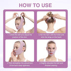 Anti-Snoring Chin Support for Better Sleep，Face Lifting Strap for Sleeping & Snoring Relief, Chin Strap for Double Chin Reduction & Jawline Contouring, Adjustable Breathable V-Line Shaping Belt
