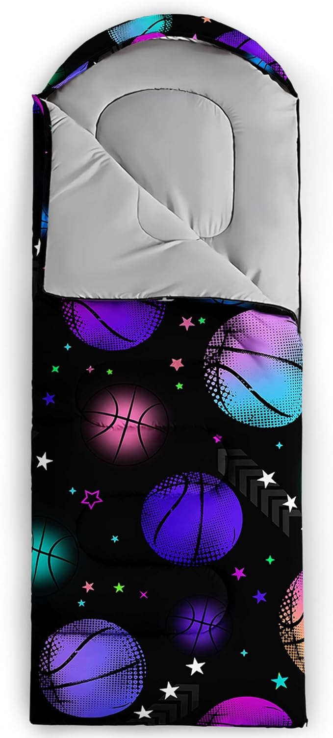 BSNTHO Camping Sleeping Bags,3 Season Warm & Cool Weather,Lightweight,Waterproof Sleeping Bags for Adults & Kids,Traveling,and Outdoors,Camping Gear Equipment