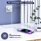 Long iPhone Charger Cord,[Apple MFi Certified]2 Pack 20W Type C Phone Charger Block 6FT USB C to Lightning Charging Cable for Apple iPhone 14/14 Pro Max/13 Pro/13/12 Mini/12 Pro Max/11 Pro Max/XS/iPad