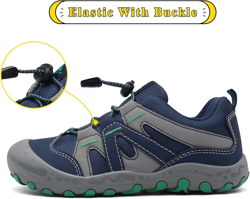 Mishansha Boy's Girl's Hiking Shoes Low Top Sneakers Outdoor Trekking Walking Climbing Running Shoes