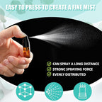 Zhehao 25 Pcs Mini Spray Bottles 2 ml Clear Glass Perfume Bottles Refillable Fine Mist Perfume Atomizer Portable Empty Sample Containers for Cleaning, Essential Oils, Travel (Amber)