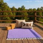 Open Road Goods Solid Color Mexican Yoga Blanket – Large Handwoven Throw for Yoga, Beach, Camping or Home – Soft and Durable Cotton Blend