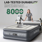 InnoTruth Air Mattress Full with Built in Pump, Inflatable Blow up Mattress, 18" Raised Colchones Inflables Air Bed for Guests & Home, Ideal for Home Use and Outdoor Camping, 600lb Weight Capacity