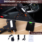 Powerful Spotlight - Super Bright 6000 Lumen Rechargeable Flashlight with 3 Light Modes, Long Battery Life, Waterproof, Durable ABS & Aluminum Alloy Construction, Adjustable Tripod & Strap