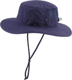 Connectyle Men's Sun Hat UPF 50+ Wide Brim Bucket Hats for Fishing Hiking Gardening Adjustable Boonie Hat Outdoor Safari Hats