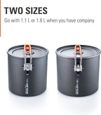 GSI Outdoors Halulite Boiler Ultralight Hard-Anodized Pot with Folding Handle, Fast-Heating Camping Cookware for Backpacking, Hiking & Outdoor Cooking