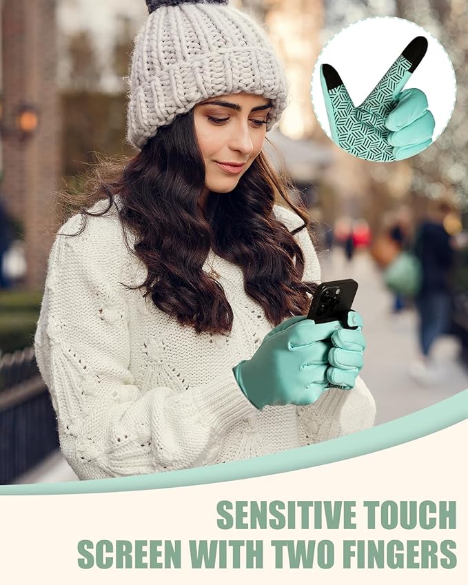 RIGWARL Gloves for Cool&Cold Weather Waterproof, Winter Gloves for Men Women Touch Screen