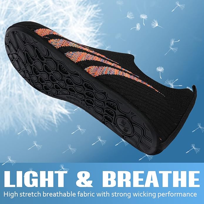 ANLUKE Womens Mens Water Shoes Barefoot Quick-Dry Aqua Socks for Beach Swim Surf Water Sport