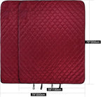 REDCAMP Large Warm Blanket with Sherpa Lining, Cold Weather Outdoor Blanket Windproof for Camping Stadium, Machine Washable 79"x 79" Red