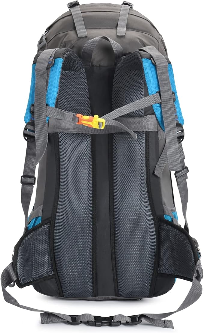 Bseash 60L Waterproof Hiking Camping Backpack with Rain Cover, Large Outdoor Sport Travel Daypack Rucksack for Climbing