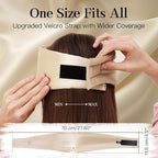 100% Mulberry Silk Sleep Mask, Complete Blackout, Adjustable Velcro Strap, Nasal Wing Design, Large Size, No Eye Cups, Perfect for Side Sleepers, Unisex (Taupe)