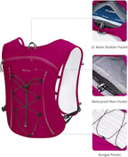 ECOHUB Running Hydration Vest Backpack,Lightweight Breathable Pack with 2L Water Bladder Bag Daypack for Hiking Trail Running Cycling Race Marathon for Women Men