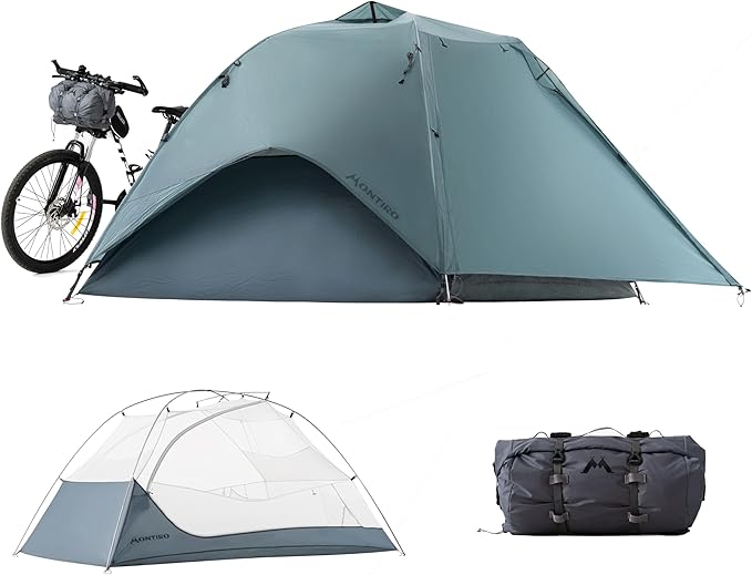 Wander Hawk 2-Person Backpacking Tent, Lightweight 2 Person Tent for Bikepacking Backpacking Camping & Hiking