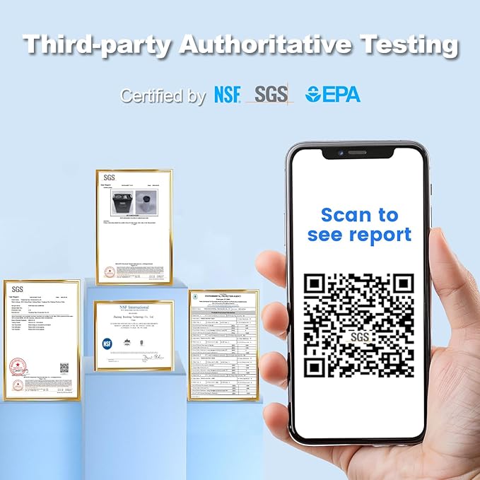 Purewell® K8680 RO Water Purifier System，Replacement RO Filter Cartridge，5-Stage Portable Water Filtration,Survival Gear Purification for Drinking，Team Camping，Travel