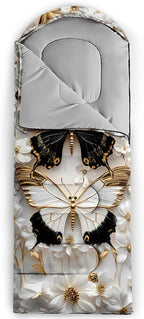 AILONEN Outer Space Astronaut Camping Sleeping Bags,Lightweight & Waterproof,3 Season Warm & Cool Weather,Cartoon Sleeping Bags for Kids,Boys Girls Travelling,Outdoors