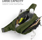 CXWMZY Fanny Packs For Women & Men Waist Pack Hip Bum Bag with Multi-Pockets Large Capacity Waterproof Casual Bum Bag for Disney Traveling Casual Cycling Running Hiking (Army Green)