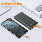 Portable Charger Power Bank 26800mah,Ultra-High Capacity Safer External Cell Phone Battery Pack,2 USB Output High Speed Charging Power bank Compatible with iPhone 15/14/13/12 Samsung Android LG-Orange