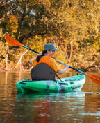 WOOWAVE Kayak Seat Padded Deluxe Paddleboard Seat Adjustable Boat Seat Cushioned Fishing Seat High Back Comfortable Backrest Support for Universal Sit