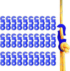 30Pcs Guyline Tensioner Aluminum Alloy Guy Line Cord Adjusters Tent Rope Tensioners Paracord Tensioner for Outdoor Tent Camping Hiking Accessories