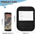 Qilmy Retro American Flag and Eagle Luggage Handle Wrap 4Pack Luggage Identifiers Tag Comfort Handle Grips Cover for Stroller Suitcase Bag Airplane Travel Accessories2379