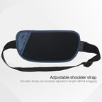 Slim Money Belt for Travel - Anti-Theft Hidden Passport Holder Waist Wallet with Secure Pouch for Cash, Credit Cards & Phone Safe Small Navy Blue