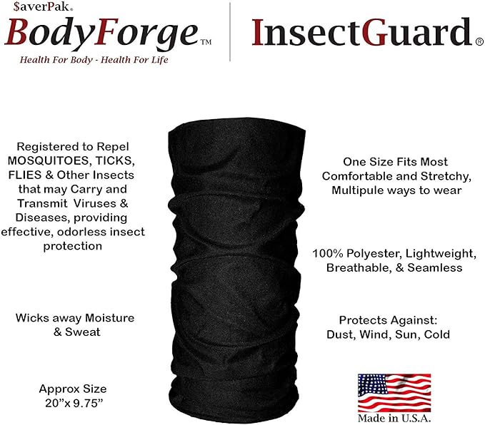 Permethrin Treated Repels Tick Mosquitoes Flies Chiggers & More Insect Repellent Complete 2 Packages
