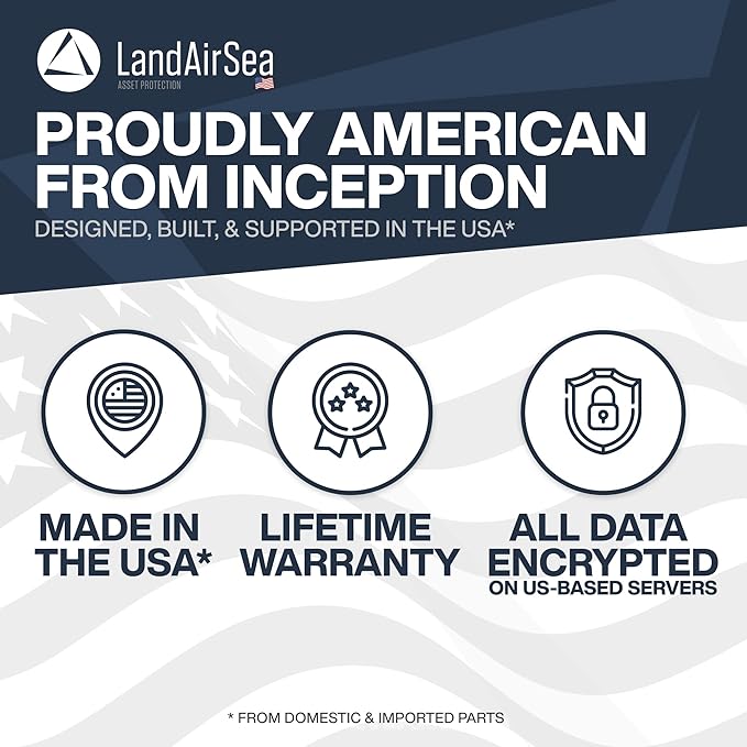 LandAirSea Overdrive Permanent GPS Tracker - Includes Waterproof Hardwire Kit and Permanent Mount. Perfect for Long-Term Tracking of Equipment, Vehicles, and More. Real-Time Global Tracking.