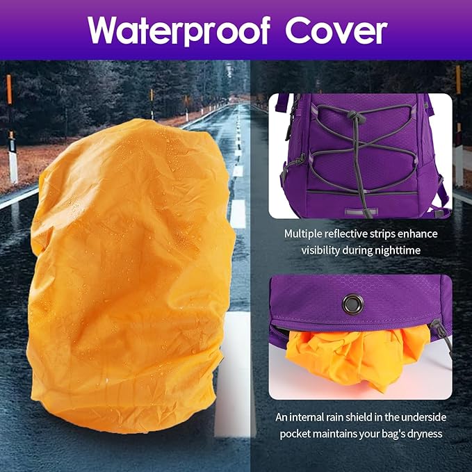 WOLT Hydration Backpack 18L Hiking Water Backpack with 2L Water Bladder for Men Women, Hydration Pack for Running Cycling Biking and Climbing