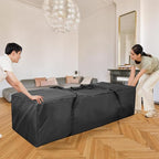 COOLBEBE 60" Sports Duffle Bag - 332L Extra Large Travel Duffel Luggage Bag with Upgrade Zipper, Sturdy & Water Resistant Long Duffle Bag for Camping Moving (Black 60inch)