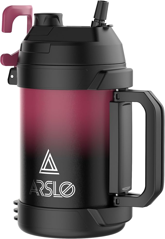 Sports Water Jug - Gallon Water Bottle - Large Insulated Stainless Steel Bottle for Gym, Workouts, Basketball, Football, Soccer - Keep Water Cold for Up To 24 Hours - 108OzNEW