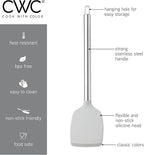 COOK WITH COLOR Silicone Cooking Utensils, Kitchen Utensil Set, Easy to Clean Silicone Kitchen Utensils, Cooking Utensils for Nonstick Cookware, Kitchen Gadgets Set, 38 Piece, Gray