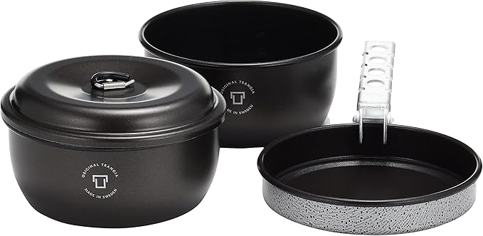 TRANGIA Tundra 3 Mini Non Stick Camping Cook Pot Set