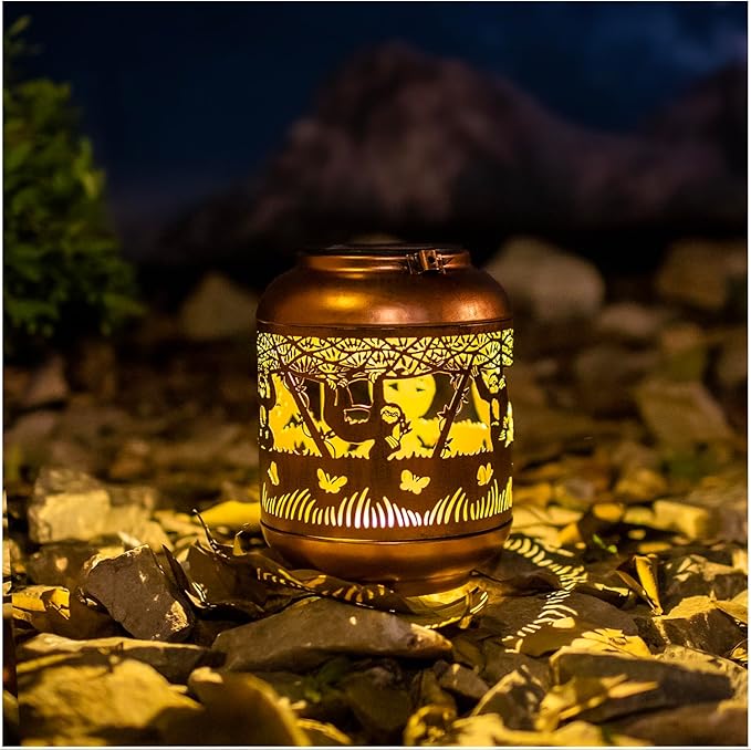 Sloth Solar Lanterns Outdoor Waterproof,Hanging Solar Lights Sloth Gifts for Women Men Metal LED Decorative Light for Yard,Patio,Lawn,Tabletop,Pathway,Landscape,Garden Decor