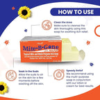 Relief Soap - Fast Anti-Itch Soaps for Human Mites, Insect & Mosquito Bites, Itching & Discomfort | Kid Safe | Effective for All Skin Types | 4 oz Bars (2)