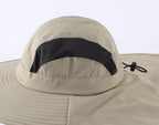 Home Prefer UPF 50+ Sun Hats for Men Women Wide Brim Fishing Hat with Neck Flap UV Protection Sunblock Safari Bucket Hat