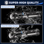 3Pack Rechargeable Flashlights High Lumens, Super Bright Flashlight, 5Modes LED Flashlight Rechargeable, Adjustable Tactical Flashlights High Powered, Flash Lights for Emergency Camping Home