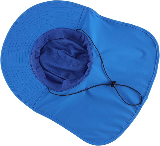 Home Prefer UPF 50+ Sun Hats for Men Women Wide Brim Fishing Hat with Neck Flap UV Protection Sunblock Safari Bucket Hat