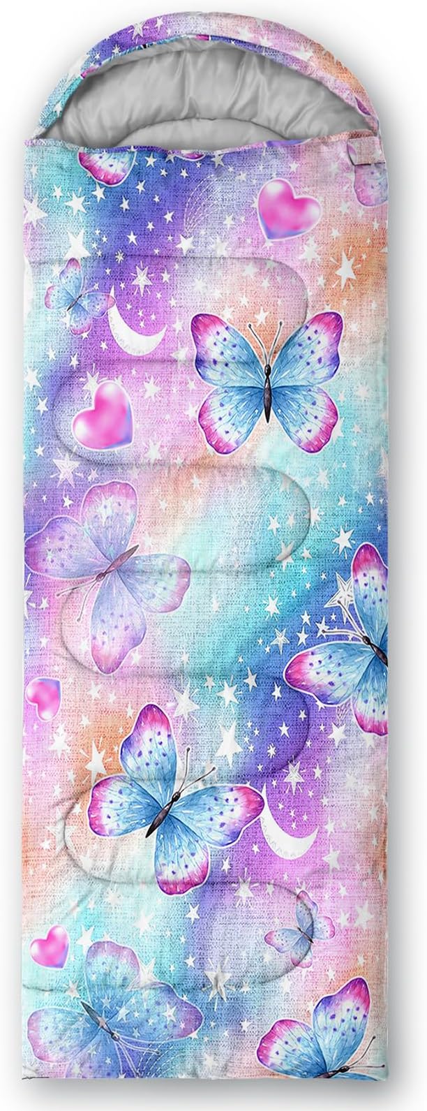 QOOMO Animals Camping Sleeping Bags,3 Season Warm & Cool Weather,Lightweight,Waterproof Sleeping Bags for Adults & Kids,Traveling,and Outdoors,Camping Gear Equipment