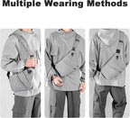 Anti Theft Travel Bag, One Shoulder Large Capacity Cross-body Bag Chest Fashion Lightweight Sling Bags for Travel Sports