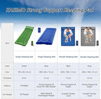 KASIMO Camping Sleeping Pad, Ultralight Camping Mat with Pillow Built-in Foot Pump Inflatable Sleeping Pads Compact for Camping Backpacking Hiking Traveling Tents